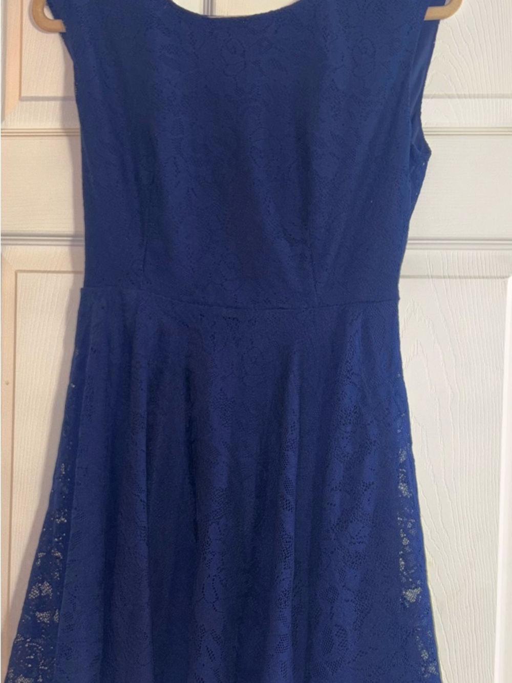 bailey blue Royal Blue Lace Fit & Flare Dress